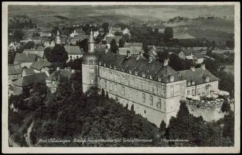 Ansichtskarte Bad Wildungen Schloss Friedrichstein Fliegeraufnahme 1941