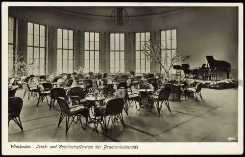 Wiesbaden Innenansicht Trink- und Gesellschaftsraum der Brunnenkolonnade 1938