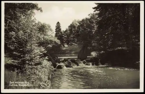 Ansichtskarte Bad Muskau Eichsee-Wasserfall Oberlausitz 1934