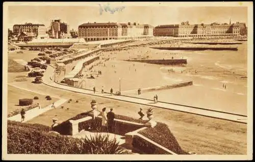 Mar del Plata Strand (Beach Area)  Bristol Beach, Provincial Hotel  Casino 1953