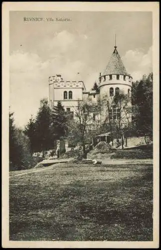 Postcard Rewnitz Řevnice Vila Kokořín. 1934