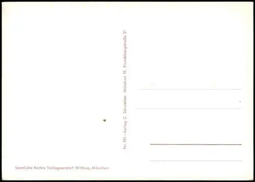 Bayrischzell Landkarte (Map) Umgebungskarte Inntal-Wendelsteingebiet 1970