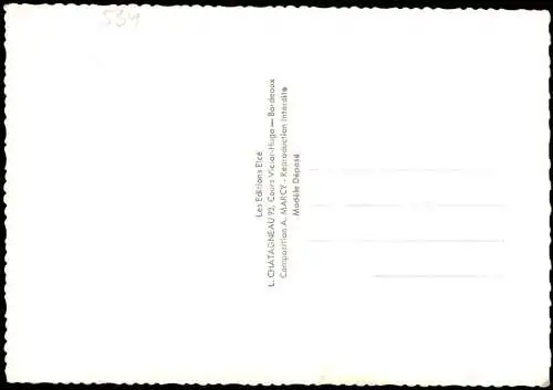 Bordeaux BORDEAUX et son VIGNOBLE Landkarte (Map) Umgebungskarte 1970