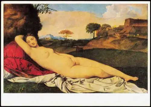 Ansichtskarte  GIORGIONE "Schlummernde Venus" Gemäldegalerie Dresden Akt 1968