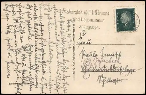 Ansichtskarte Rathen Stadt mit Elbtal und Bastei 1930