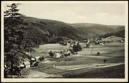 Ansichtskarte Holzhau-Rechenberg-Bienenmühle Stadtblick 1937