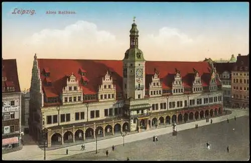 Ansichtskarte Leipzig Altes Rathaus 1914