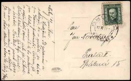 Holitz in Böhmen Holice v Čechách Umland-Ansicht mit Gedenkstein, Denkmal 1925