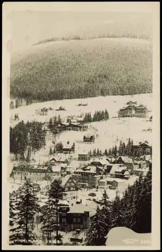 Spindlermühle Špindlerův Mlýn  Umland-Ansicht, Wohnhäuser verschneit 1940