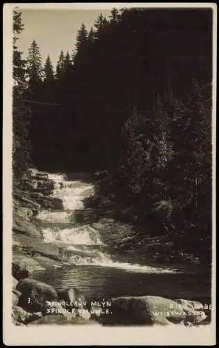 Spindlermühle Špindlerův Mlýn |  Umland-Ansicht Fluss Weisswasser  1926