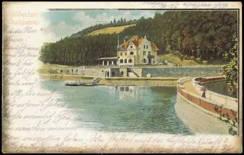 Litho AK Altena Füllbecker Thalsperre Litho-AK Fuelbecker Talsperre 1900