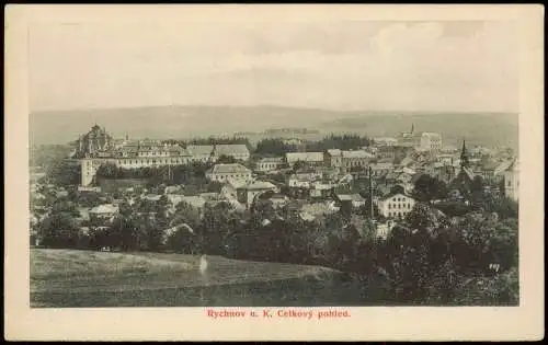 Reichenau an der Knieschna Rychnov nad Kněžnou   n. K. Celkový pohled 1910