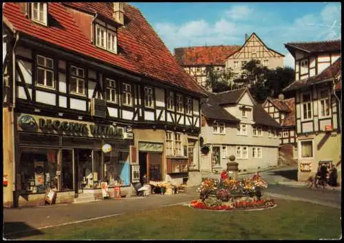 Großalmerode Stadtteilansicht Am Marktplatz Geschäfte Drogerie 1977