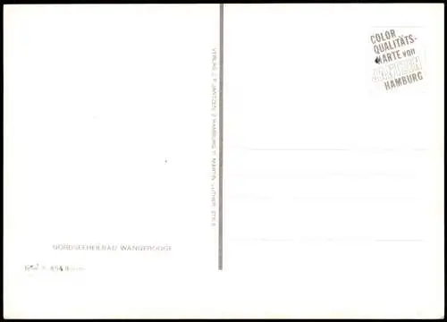 Ansichtskarte Wangerooge Luftbild NORDSEEHEILBAD vom Flugzeug aus 1975