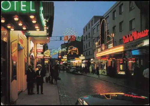 St. Pauli-Hamburg Reeperbahn, Große Freiheit, Vergnügungsviertel 1970