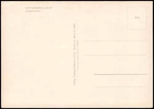 Ansichtskarte Laboe Luftaufnahme OSTSEEBAD Blick zum Marine-Denkmal 1980