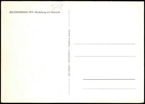 Ansichtskarte Bad Hindelang Umlandansicht Berge Reliefkarte 1960