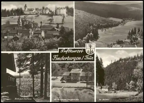 Finsterbergen Friedrichroda DDR   Kurhaus, Leinatal, HOG Steigermühle 1969