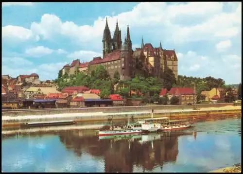 Ansichtskarte Meißen Albrechtsburg und Dom 1982