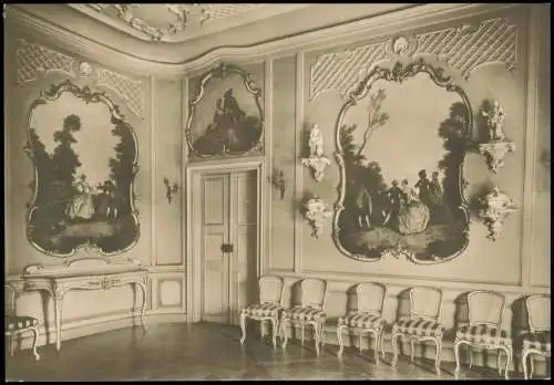 Ansichtskarte Pillnitz Schloss Pillnitz Watteausaal im Bergpalais 1976