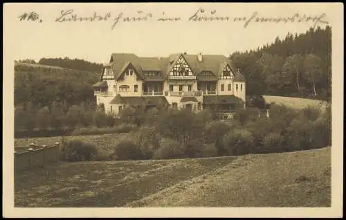 Ansichtskarte Krummenhennersdorf-Halsbrücke Kirchliches Bundeshaus 1930