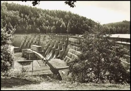 Ansichtskarte Lauenhain-Mittweida Talsperre Kriebstein zur DDR-Zeit 1979