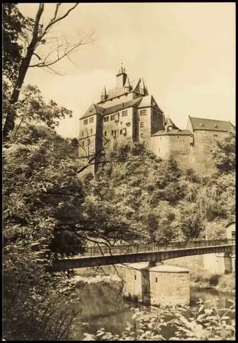 Ansichtskarte Kriebstein Burg Kriebstein im Zschopautal zur DDR-Zeit 1970