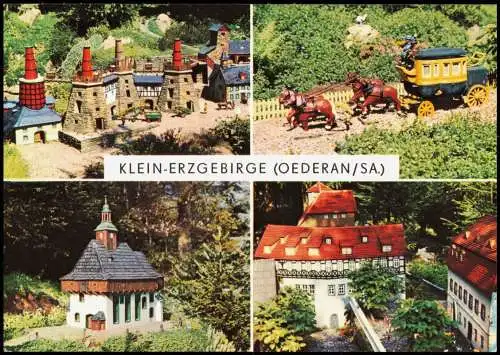 Ansichtskarte Oederan Miniaturpark Klein-Erzgebirge MB 1986