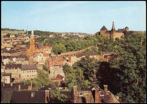 Ansichtskarte Mylau-Reichenbach (Vogtland) Panorama-Ansicht 1981