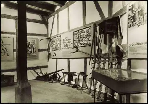 Schönfels-Lichtentanne Burgmuseum Ausstellungsraum zur DDR-Zeit 1977