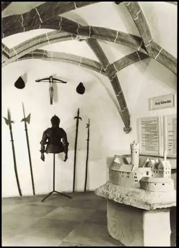 Lichtentanne Burg Schönfels Burgmuseum Ausstellungsraum zur DDR-Zeit 1981