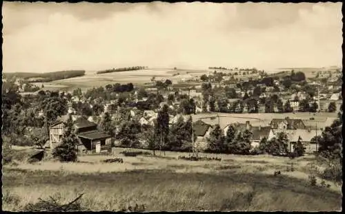 Ansichtskarte Bad Brambach Panorama-Ansicht zur DDR-Zeit 1961