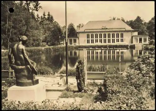 Bad Brambach Ortsansicht mit Blick zur Festhalle zur DDR-Zeit 1963