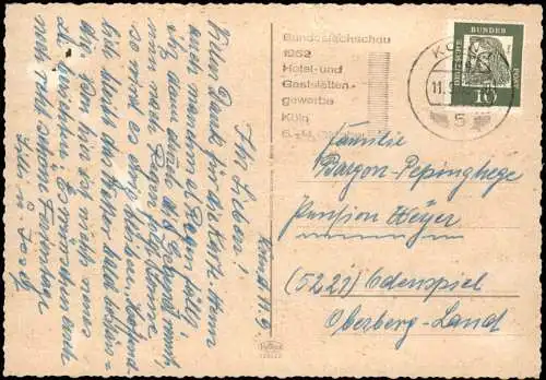 Ansichtskarte Köln Kölner Dom und weitere Stadt-Ansichten 1962