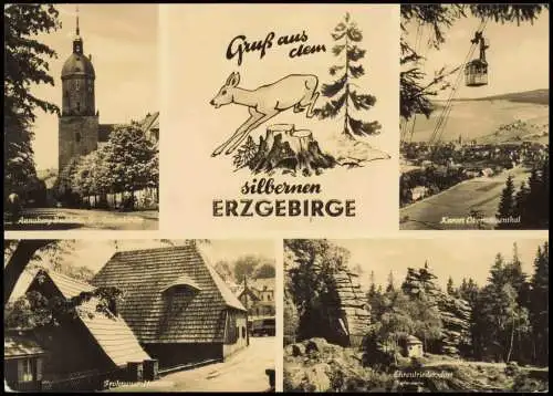 Oberwiesenthal Erzgebirge: Annaberg-Buchholz, Oberwiesenthal, Frohenau 1963