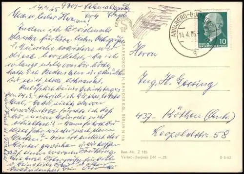 Oberwiesenthal Erzgebirge: Annaberg-Buchholz, Oberwiesenthal, Frohenau 1963