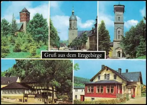 Annaberg-Buchholz  Aussichtsturm, Frohnauer Hammer, Brettmühlenschänke 1980