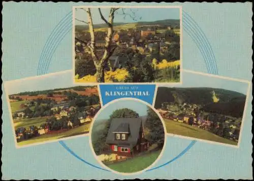 Ansichtskarte Klingenthal 4 Bild Stadtteilansichten 1961