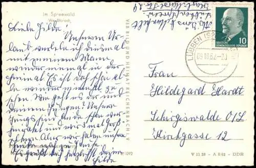 Ansichtskarte Burg (Spreewald) Umland-Ansicht Im Spreewald We Błotach 1962