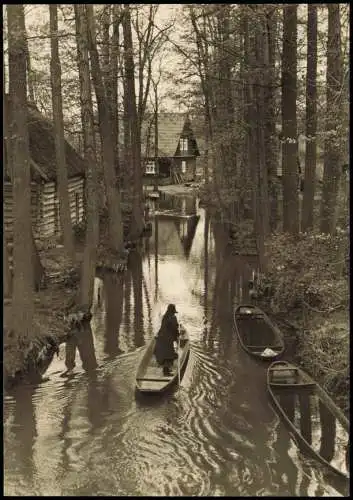 Lübbenau (Spreewald) Lubnjow   Ortsteil Lehde Dolzkefließ 1975