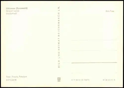 Lübbenau (Spreewald) Lubnjow   Ortsteil Lehde Dolzkefließ 1975