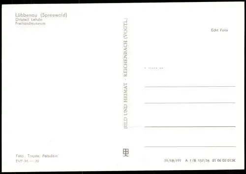 Lehde Spreewald Lübbenau  Umland  DDR-Zeit Ortsteil Lehde Freilandmuseum 1976