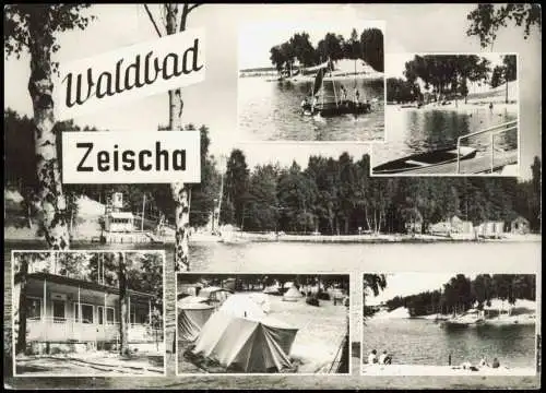 Zeischa-Bad Liebenwerda Waldbad zur DDR-Zeit (Mehrbildkarte) 1971