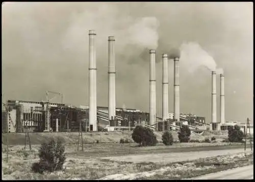 Ansichtskarte Lübbenau (Spreewald) Lubnjow Kraftwerke 1967