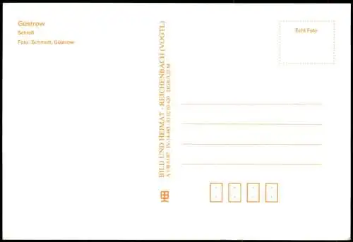 Ansichtskarte Güstrow Schloß durch Torbogen 1987