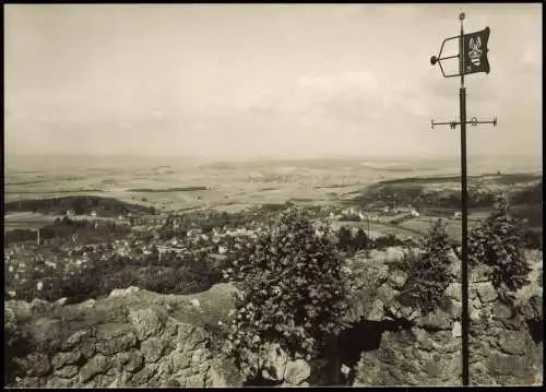 Ansichtskarte Bad Liebenstein Blick v. d. Ruine - Wetterfahne 1964