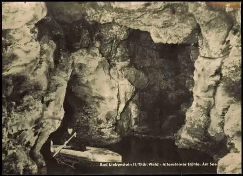 Ansichtskarte Altenstein-Bad Liebenstein Altensteiner Höhle Ruderer 1965