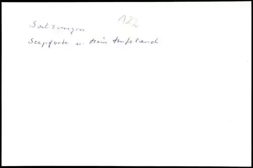 Bad Salzungen Fotoabzug: Seepforte 1920/1992 REPRO