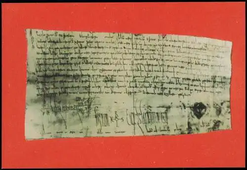 Foto Bad Salzungen Urkunde 1900/1992