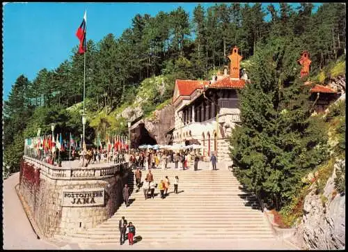 Postcard Adelsberg Postojna Eingang zur Grotte 1994